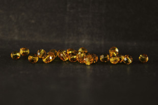 Бусины Чехия "PRECIOSA" бусины 451-19-602 4 мм 24 шт светло-коричневый/topaz